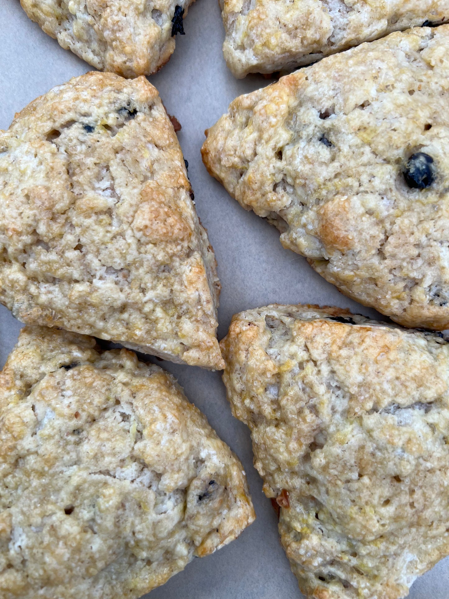 Lemon Blueberry Sourdough Scones