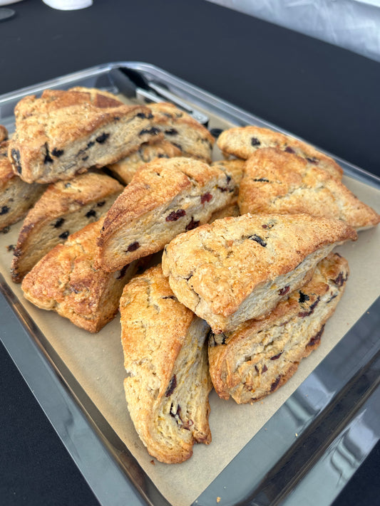 Orange Cranberry Sourdough Scone