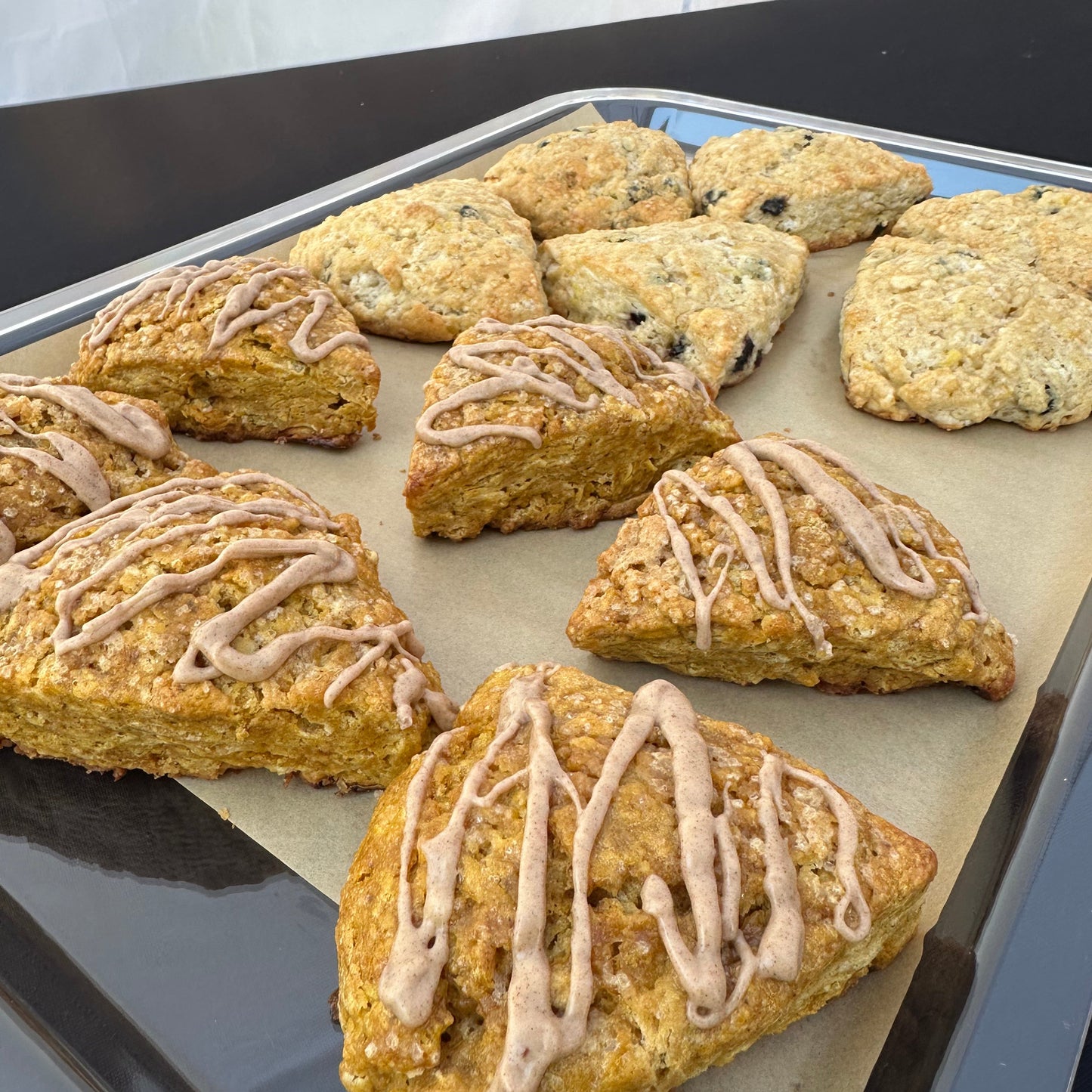 Pumpkin Sourdough Scones