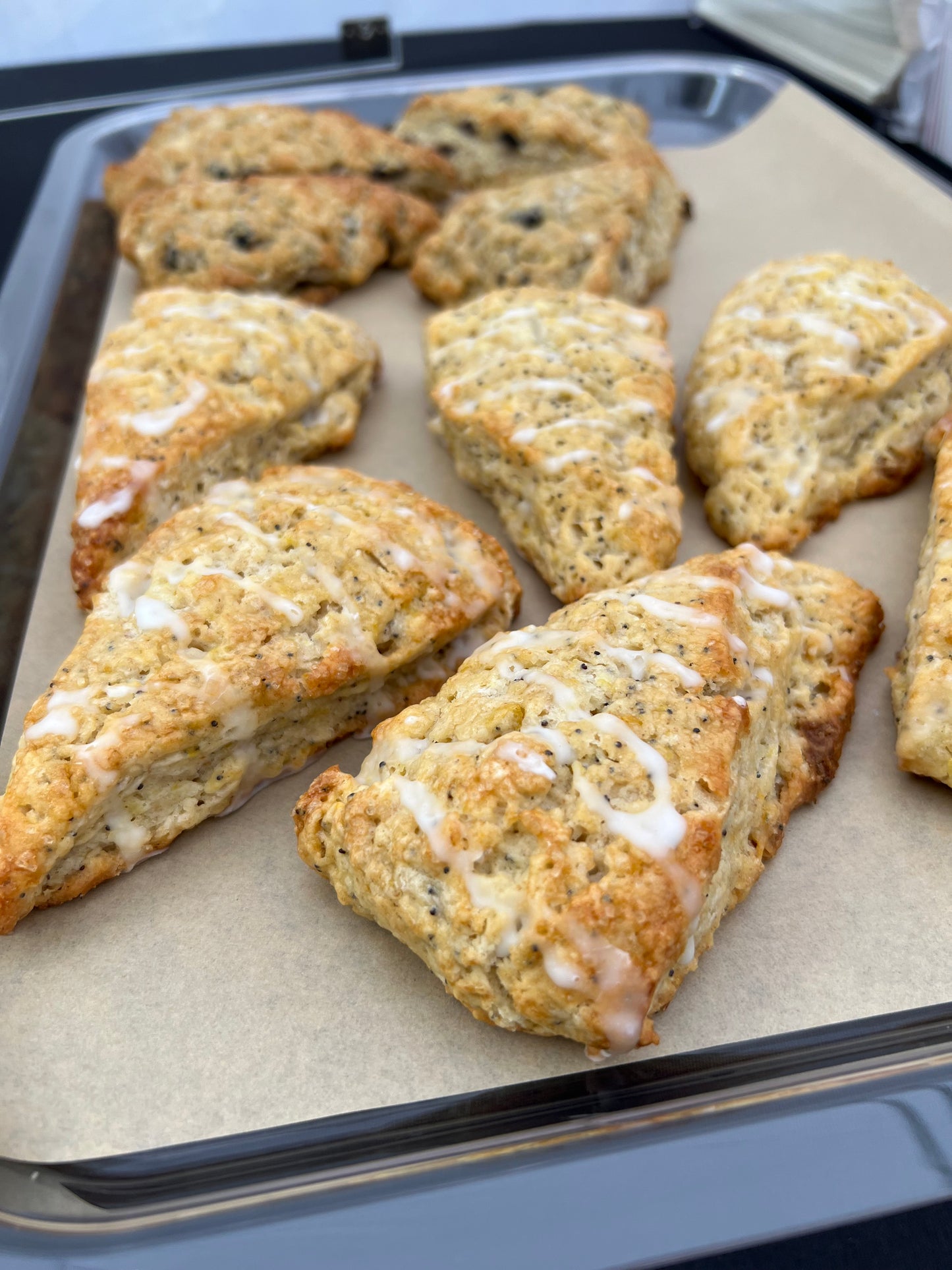 Lemon Poppy Sourdough Scone
