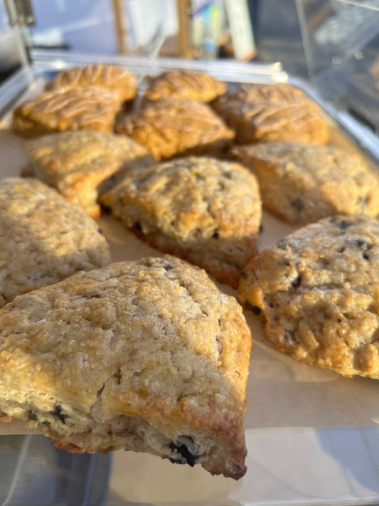 Lemon Blueberry Sourdough Scones
