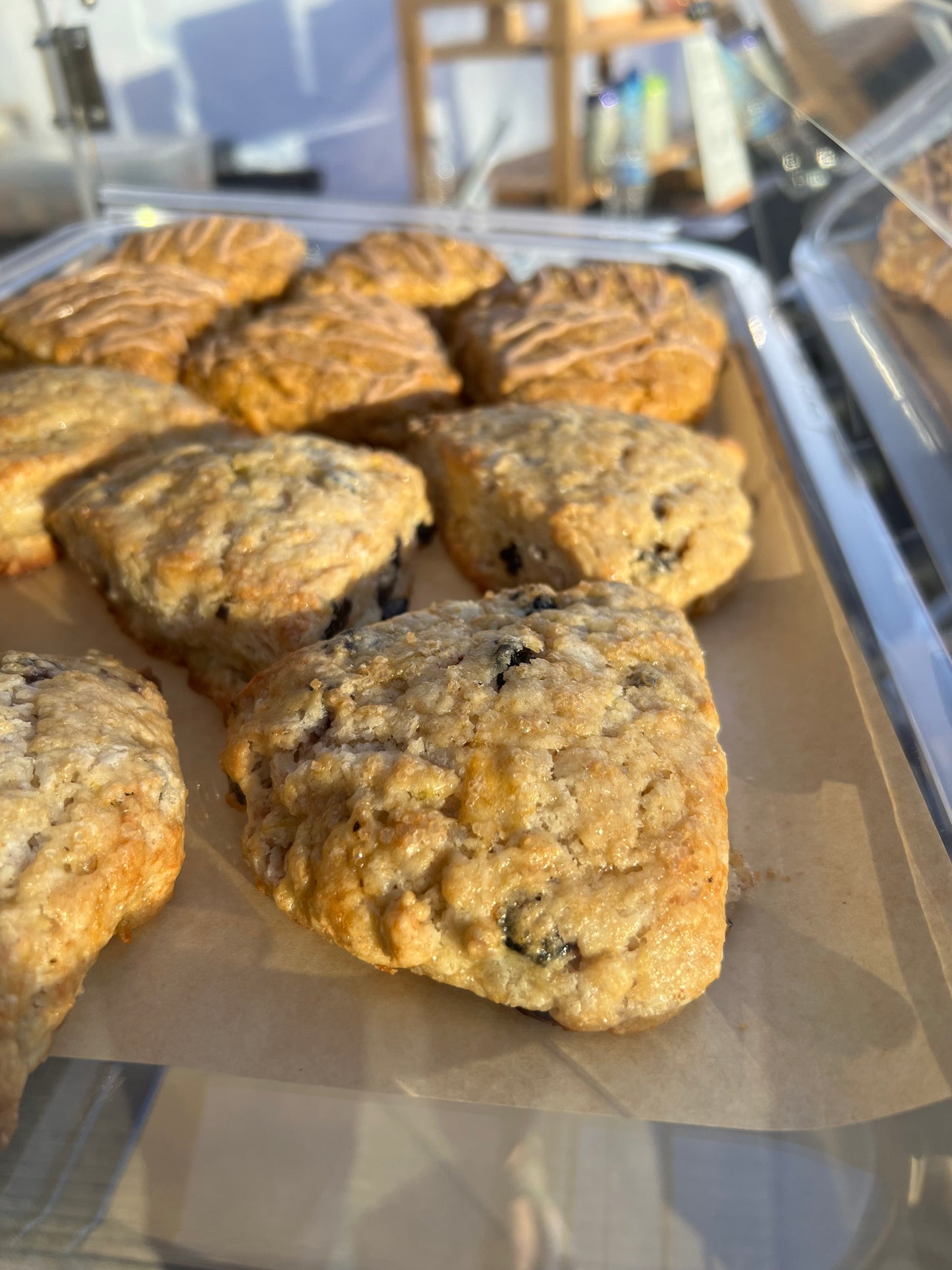 Lemon Blueberry Sourdough Scones